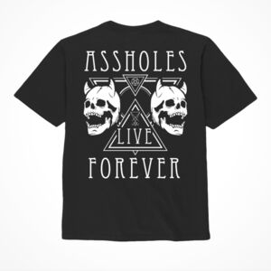 NIB ALF twin skulls black tshirt Size Medium